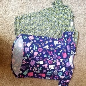 2 LulaRoe Kid's Gracie Tops NWOT